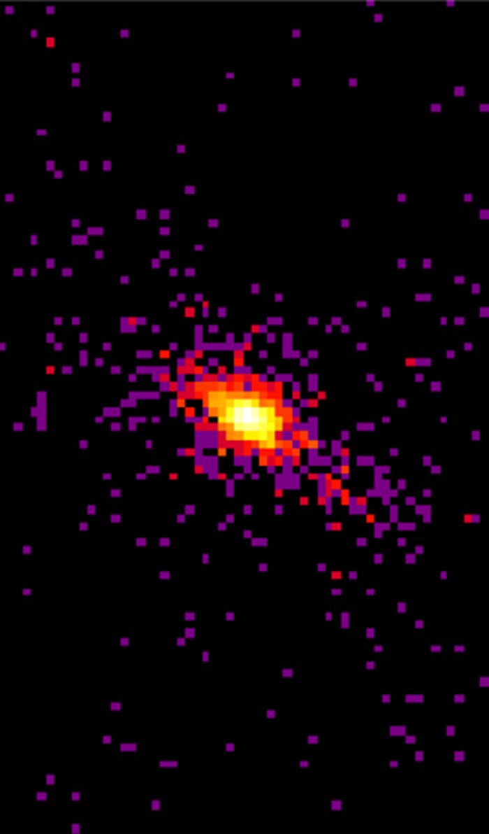 X-ray image of the central region of the galaxy NGC 4151