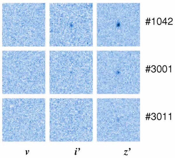 Stamp images of the high-redshift galaxies discovered by the GLARE team