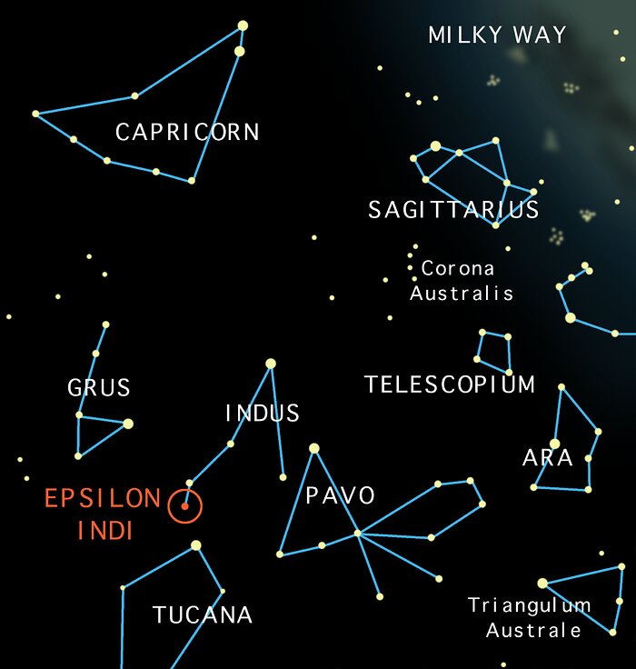 Naked-eye locator map for Epsilon Indi