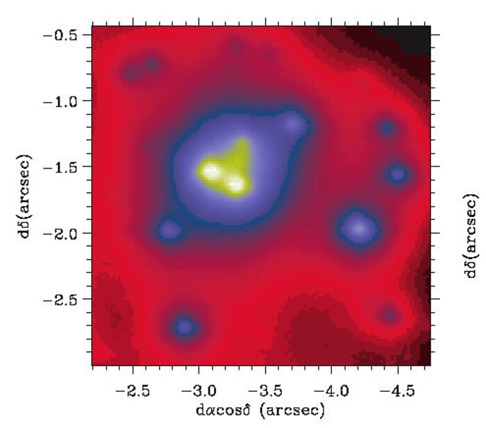 Gemini Hokupa’a/QUIRC image of region around galactic center