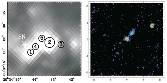 Mid-infrared Dust Emission from Massive-Star Supernovae