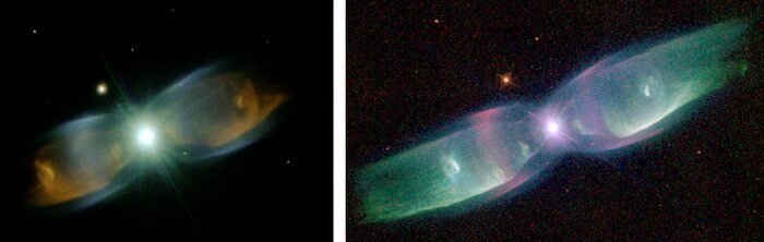 Color composite of the planetary nebula M2-9