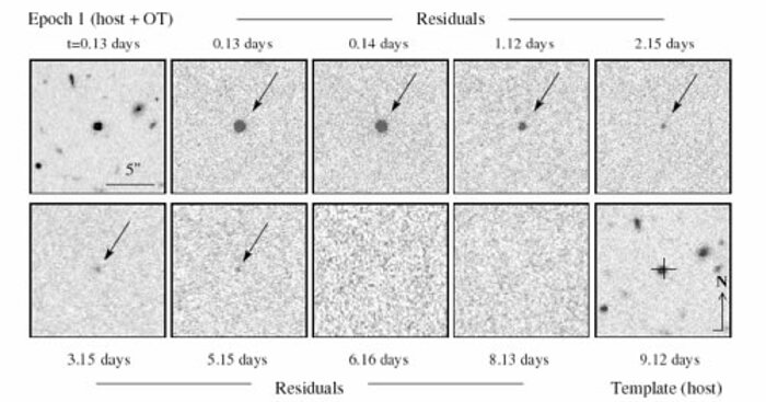 Residual image of the optical afterglow of GRB 051221a