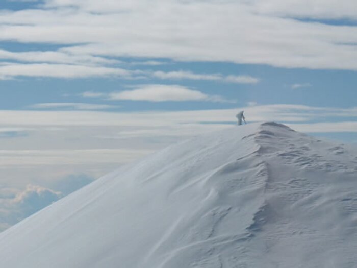 Snow on Mauna Kea summit