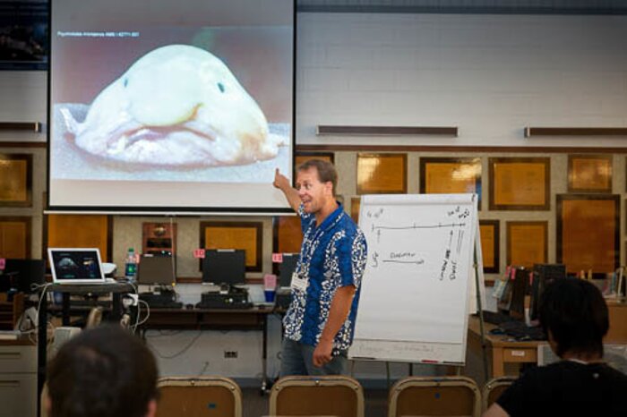 Gemini director at a school during Journey week