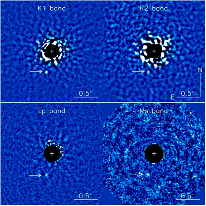 GPI images in the K1, K2, LP and MS bands