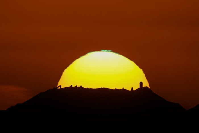 Sunset over Kitt Peak National Observatory