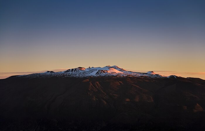 Snowy Sunrise on Maunakea