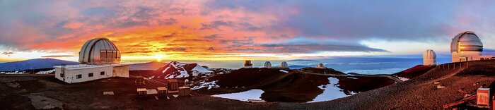 A Snowy Sunset