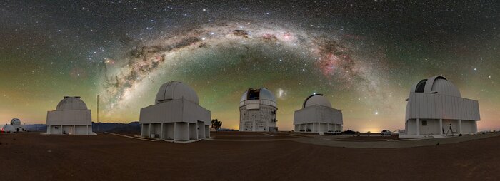 Galactic ‘Art’ above Cerro-Tololo