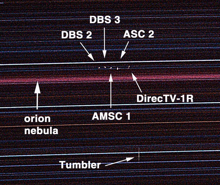 Satellites Spanning the Sky: Solar Scientist Photographs Distant Commercial Satellites with Basic Camera Equipment