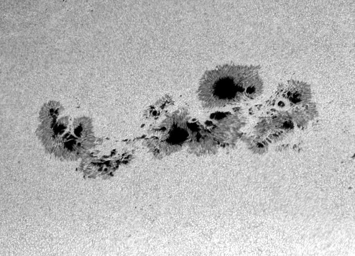 The Largest Sunspot Group