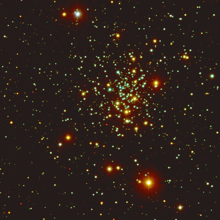 Solar composition star cluster