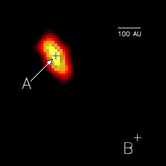 A false-color image of the disk around the star HR 4796A