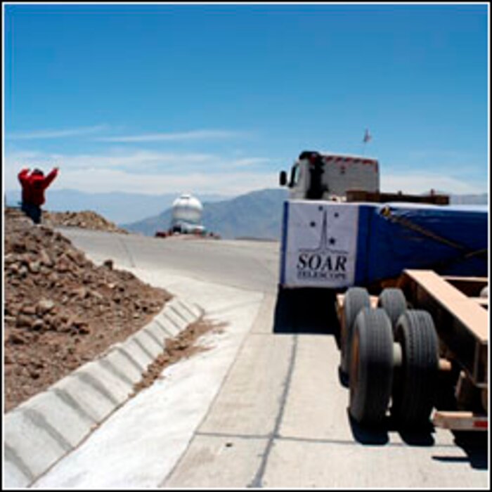 SOAR Mirror Arrives in Chile