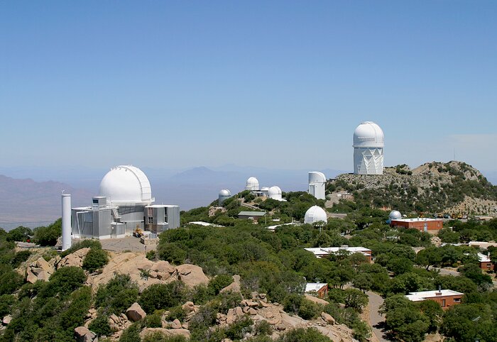 Aerial view of Kitt Peak National Observatory