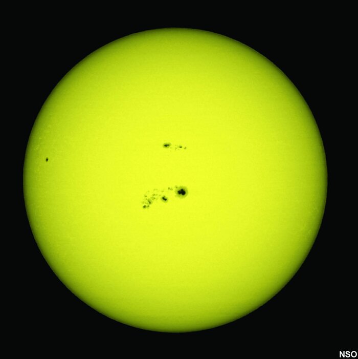 Manchas en la superficie del Sol