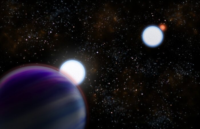 Artist's conception of the Kepler-13AB