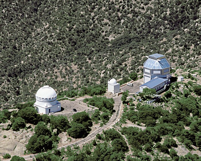 Aerial view of WIYN 0.9-meter Telescope and WIYN 3.5-meter Telescope