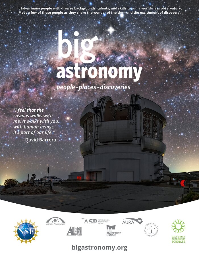 Poster for the Big Astronomy planetarium show