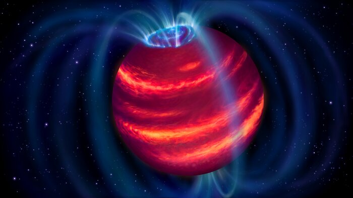 Artist’s impression of the cold brown dwarf BDR J1750+3809