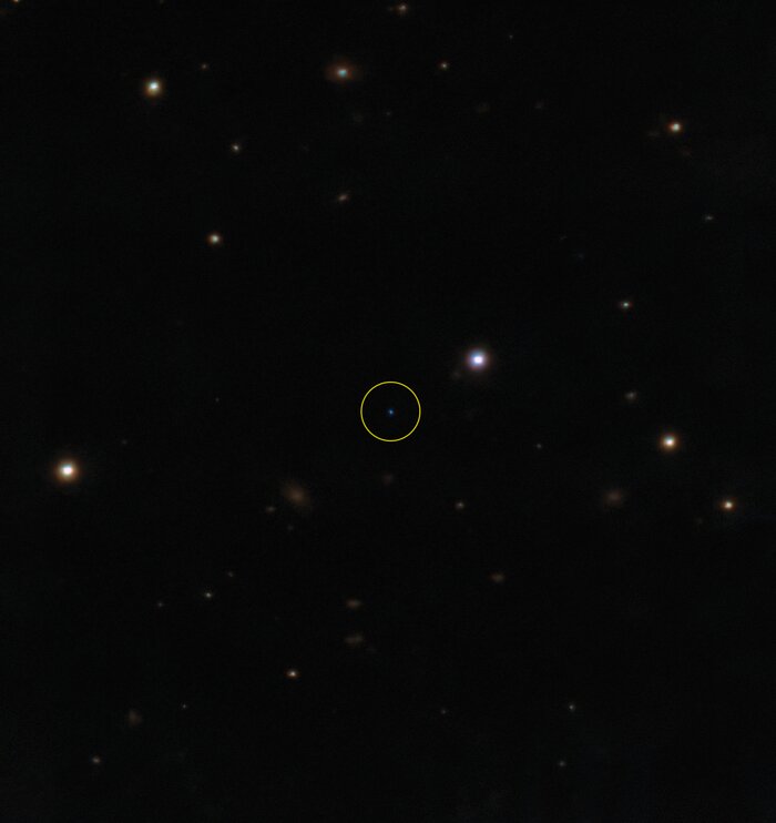 Infrared detection of the cold brown dwarf (annotated)