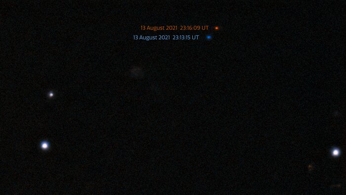 Imagen del descubrimiento de PH27 2021 el 13 de agosto de 2021 (anotado)