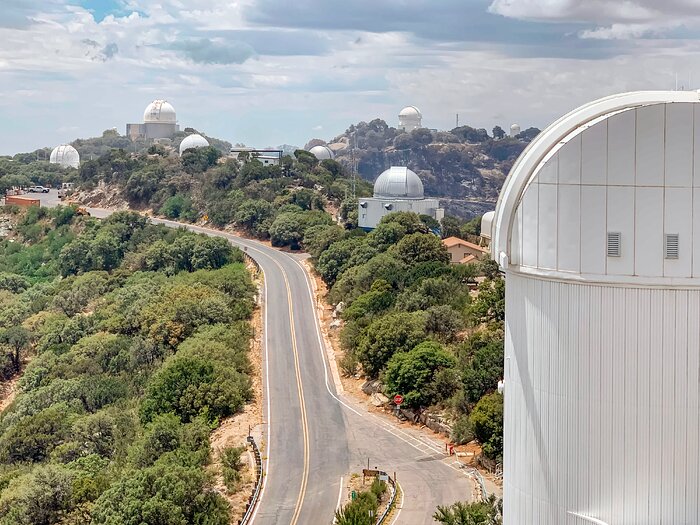 Kitt Peak National Observatory summit from the Nicholas U. Mayall 4-meter Telescope 18 June 2022