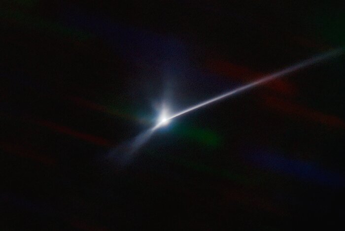 Resultado de la colisión de DART con Dimorphos, capturado por el Telescopio SOAR