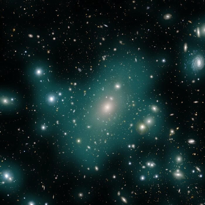 Enhanced image of Intracluster light in the Abell 85 galaxy cluster