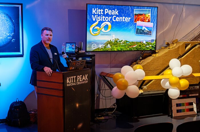 Peter McMahon at Kitt Peak Visitor Center 60th Anniversary