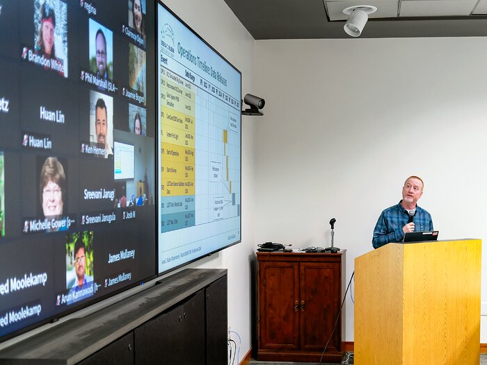 Bob Blum Giving a Presentation