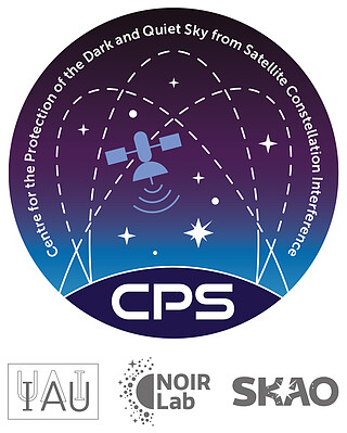 Logo: Centre for the Protection of the Dark and Quiet Sky from Satellite Constellation Interference (CPS) Color