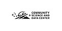 Logo: Community Science and Data CenterHorizontal Black