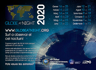 Postcard: Globe at Night 2020 (Catalan)