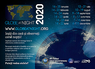 Postcard: Globe at Night 2020 (Romanian)