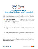 Technical Document: Student Worksheet for the  Backyard Worlds: Brown Dwarfs Instant Pack