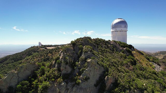 Aerial Footage of Mayall Telescope