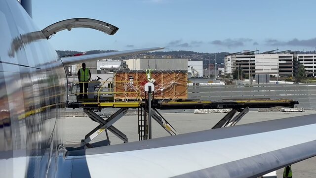 LSST Camera Loaded for Flight