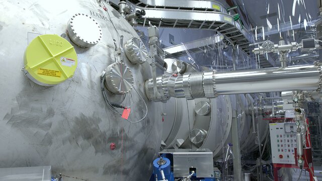 Inside the LIGO facility in Hanford, Washington