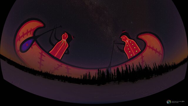 Celestial Canoe (Innu land, Canada) (flat version)