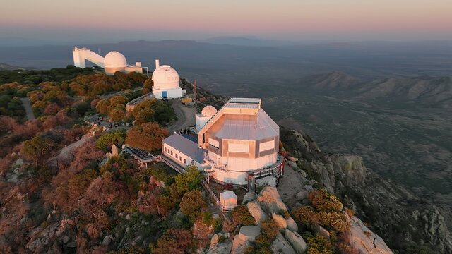 Aerial video of Tohono O’odham Nation visitors at Kitt Peak National Observatory