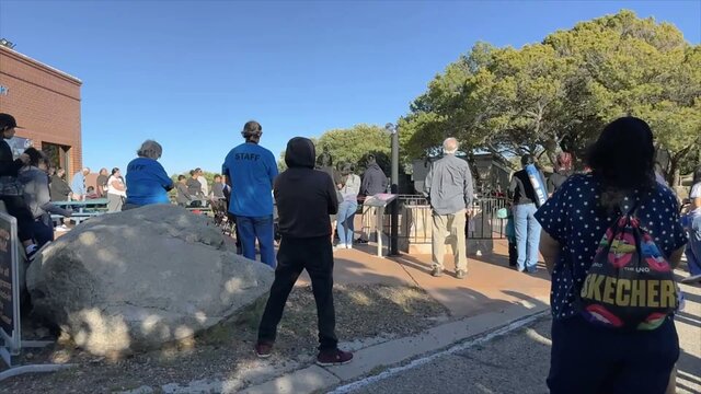 Tohono O’odham Nation visitors at Kitt Peak National Observatory