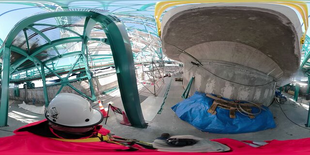 360-degree video showing the Rubin Observatory pier